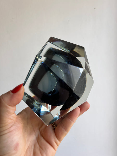 "Grey Diamond" Schale aus Kristallglas