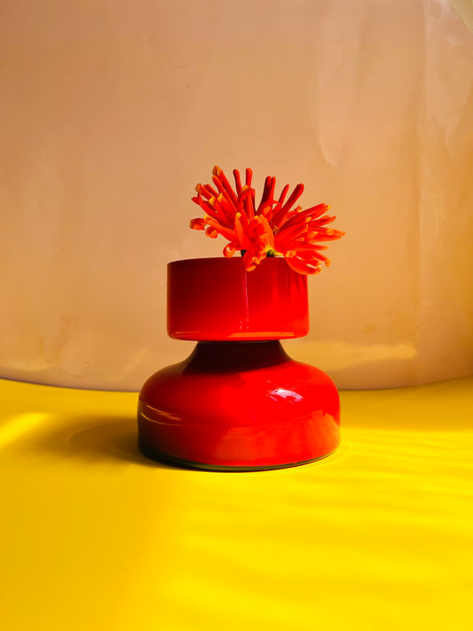 Vase Gloria rot von Holmegaard