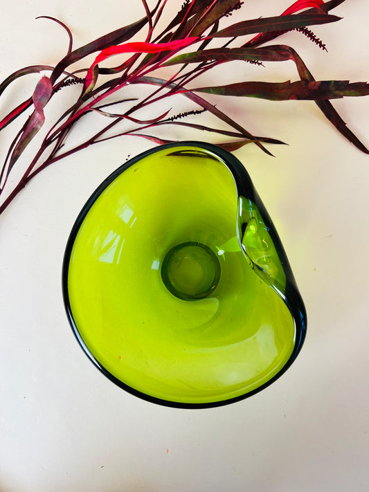 Schale grün von Holmegaard