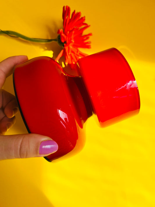 Vase Gloria rot von Holmegaard