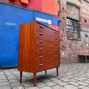 Breite Kommode Teak zugeschrieben Borge Mogensen