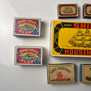 Set: Vintage Streichholzschachteln British Nautik
