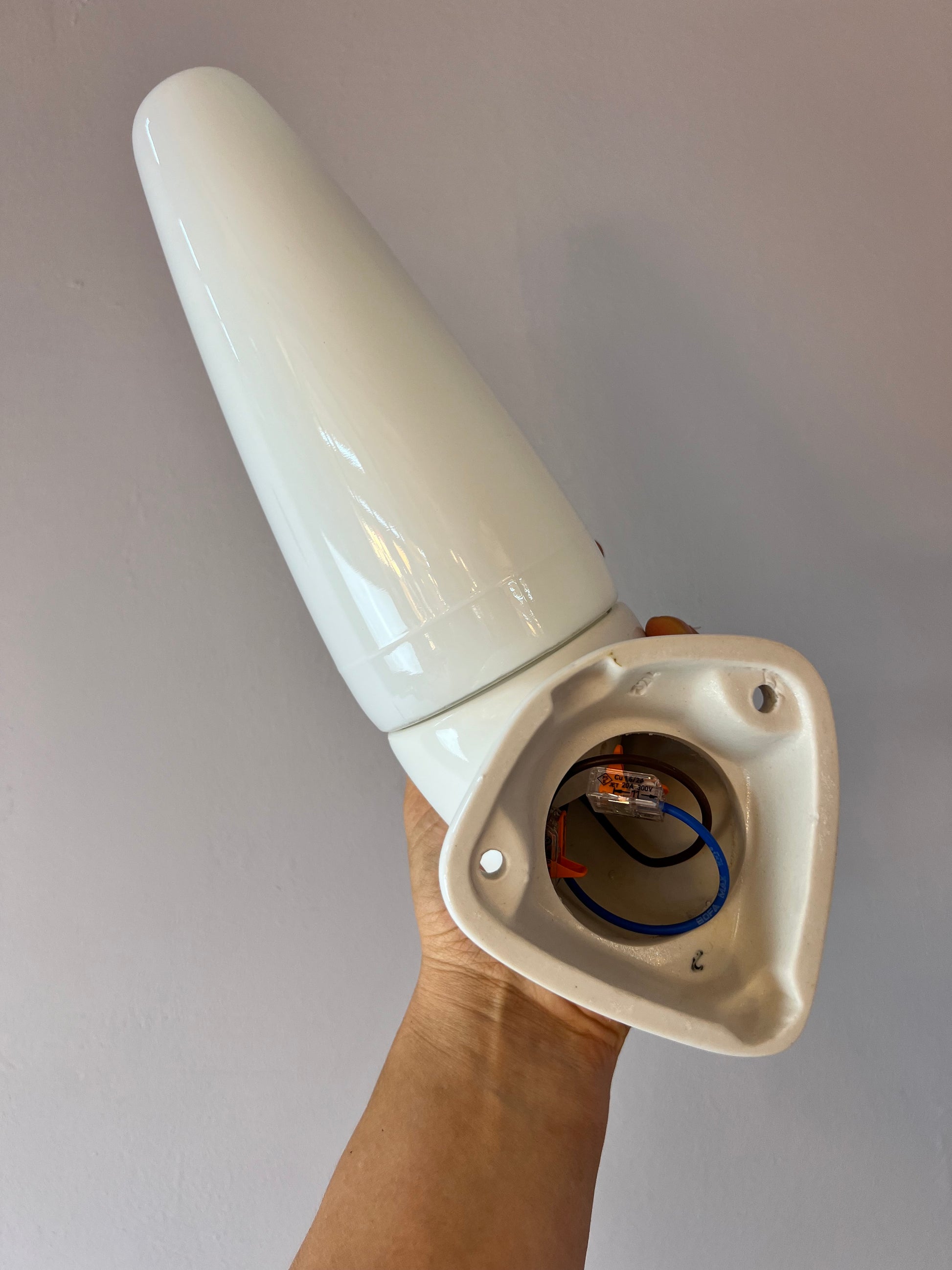 Wandlampe Modell 6035 weiß von Sigvard Bernadotte für Ifö