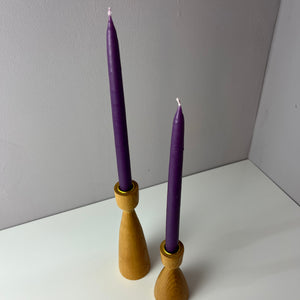 Set: 2x Kerzenständer Eiche