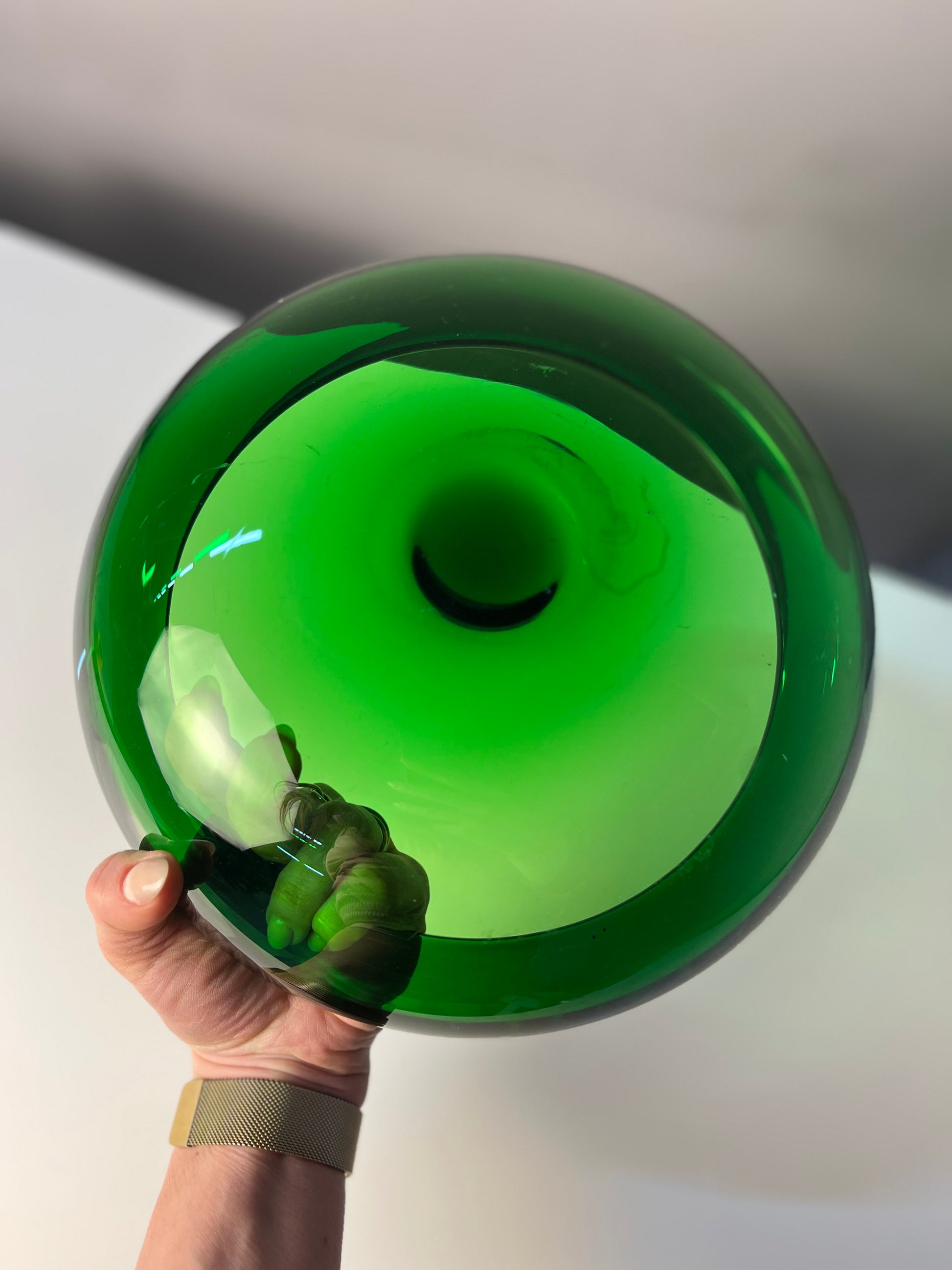 Schale 17792 grün Glas von Per Lütken für Holmegaard