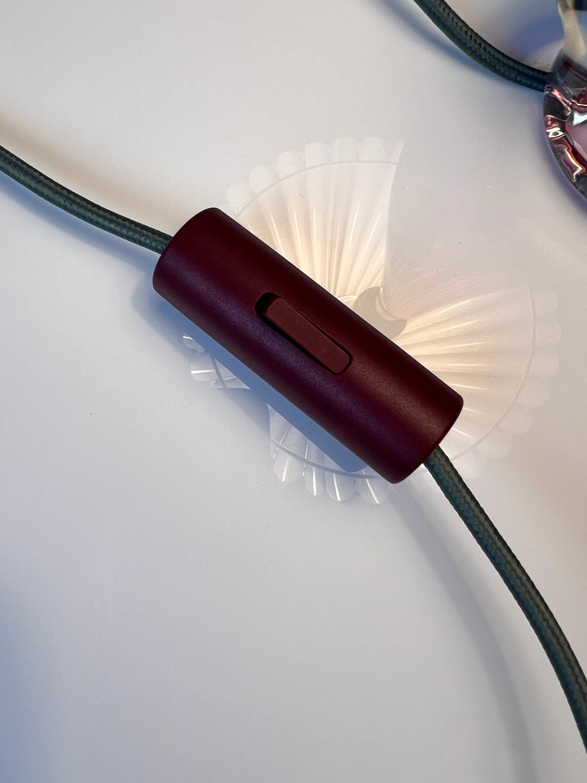 Tischlampe lila blau Muranoglas