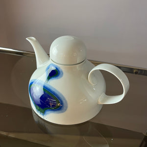 Set: Teekanne und Zuckerdose Form F PoP Art blau weiß von Fürstenberg