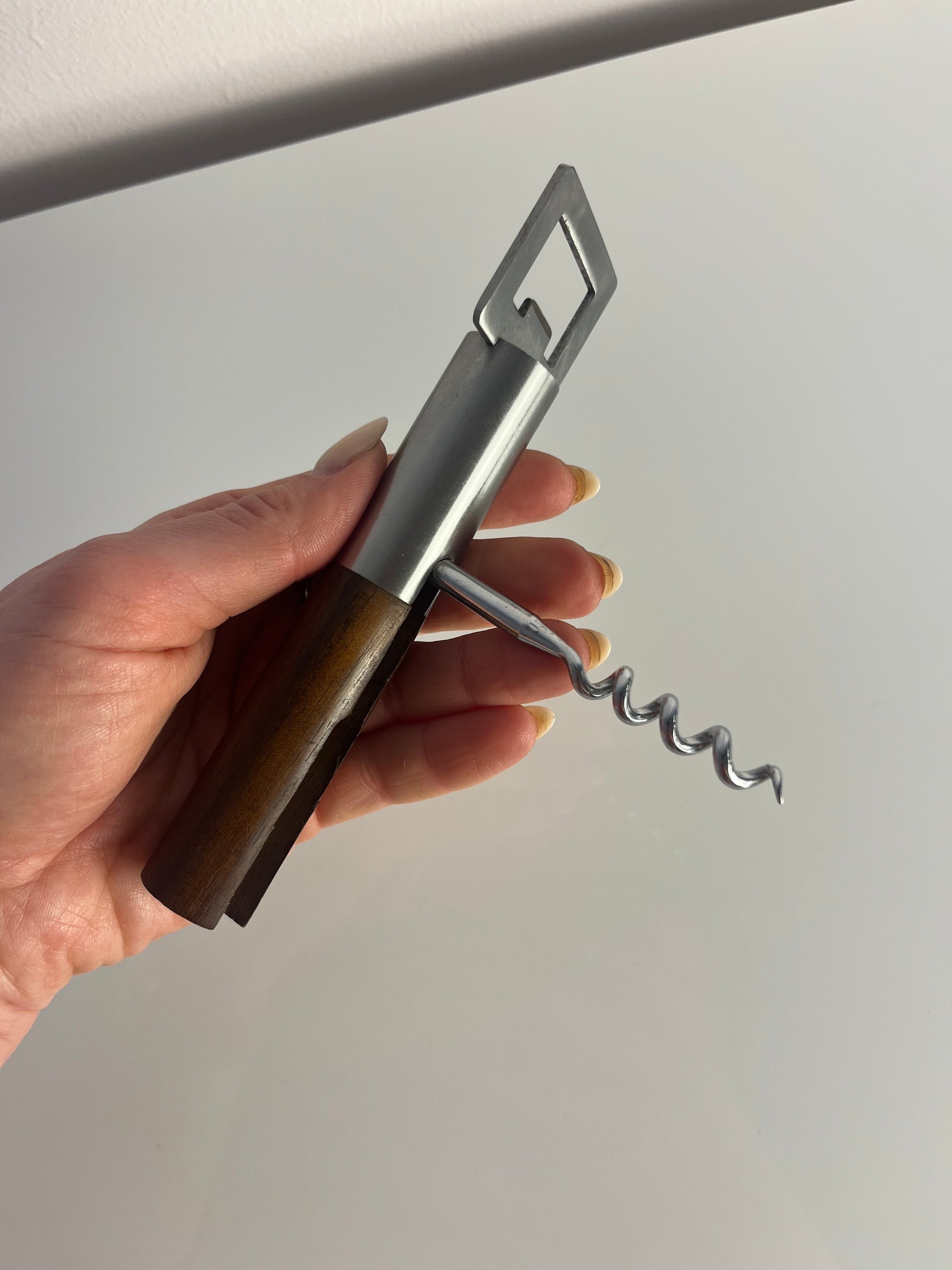 Kombi Flaschenöffner Teak aus Dänemark