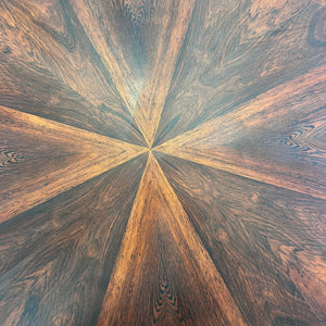 Runder Esstisch Palisander & Chrom