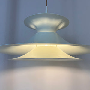 Lamellenlampe 'Radius' weiß von Erik Blaslev für Fog & Mørup