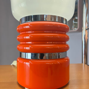 Tischlampe orange weiß von Enrico Tronconi