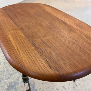 Esstisch Teak mit Metallbeinen von Niels Bach