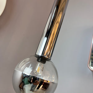 Hängelampe Big Globe Chrom 39 cm von Motoko Ishii für STAFF