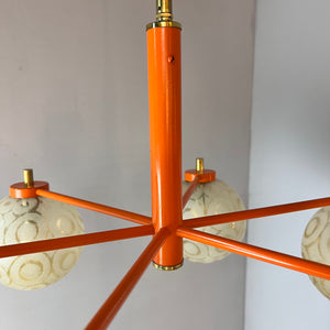 Kronleuchter orange creme