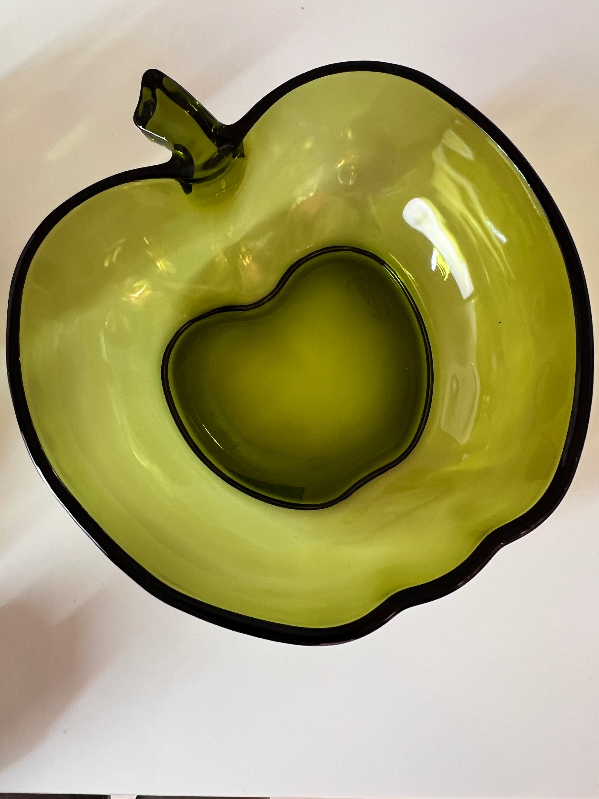 Set: 14x Schalen grüner Apfel Glas