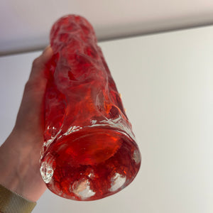 Set: 2 Vasen rot von Kurt Wokan für Ingrid Glas