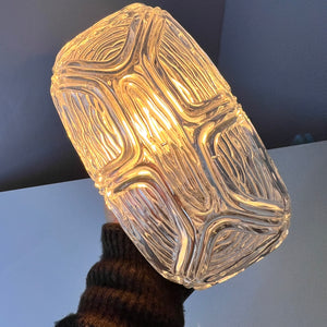 Wandlampe Strukturglas mit Kabel