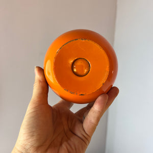 Kugelaschenbecher orange Chrom von Quist