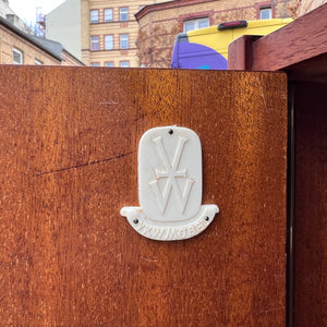 Freistehender Schreibtisch Teak von VKW Möbel