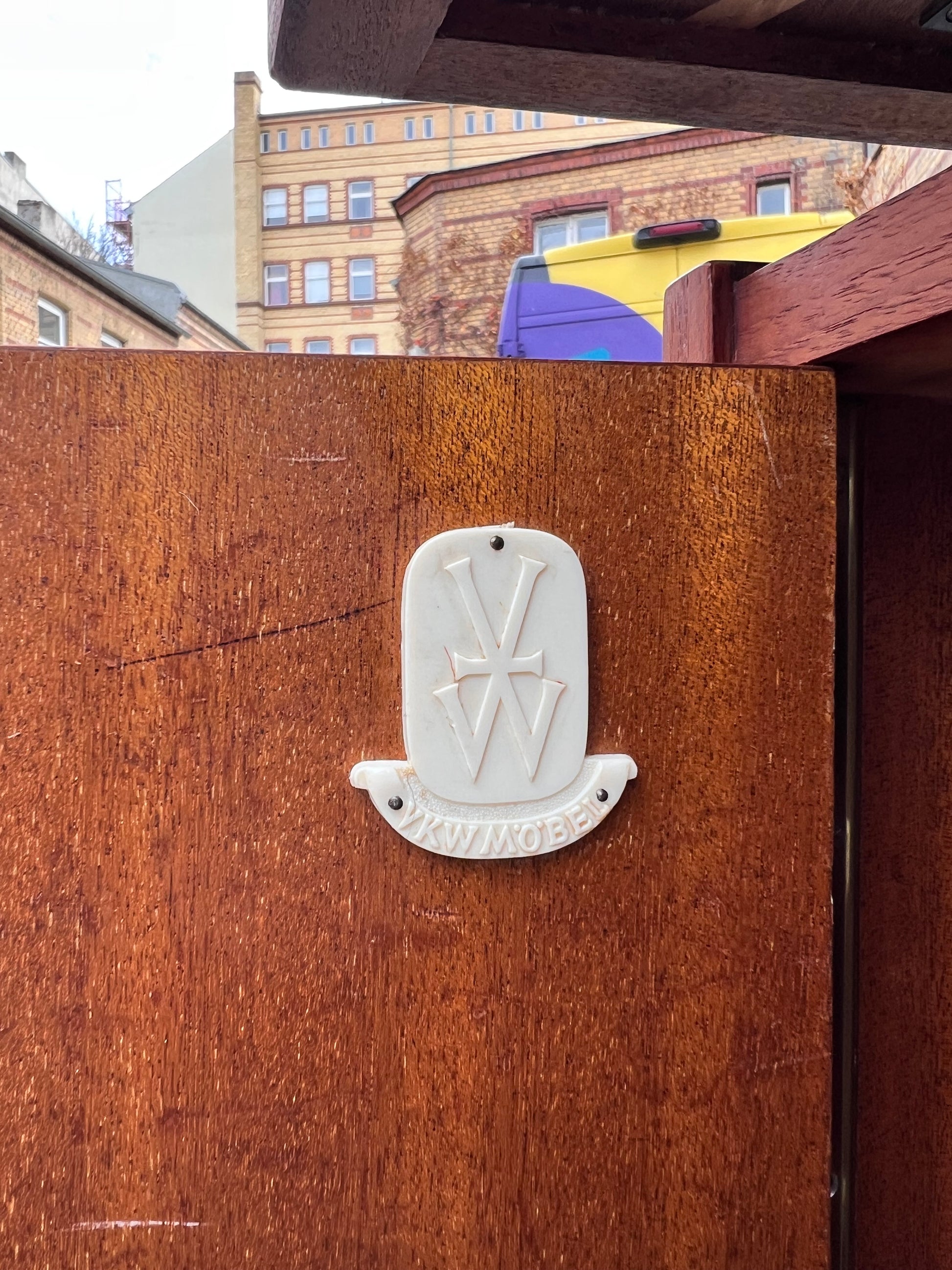 Freistehender Schreibtisch Teak von VKW Möbel