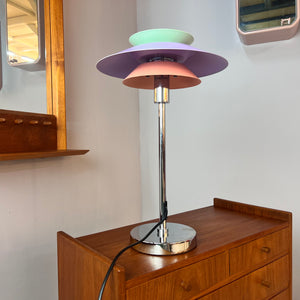 Tischlampe flieder pastell neu lackiert aus Dänemark