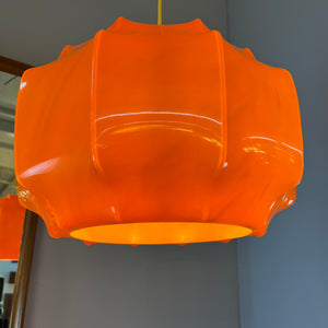 Hängelampe orange Kunststoff von Ilka Plast