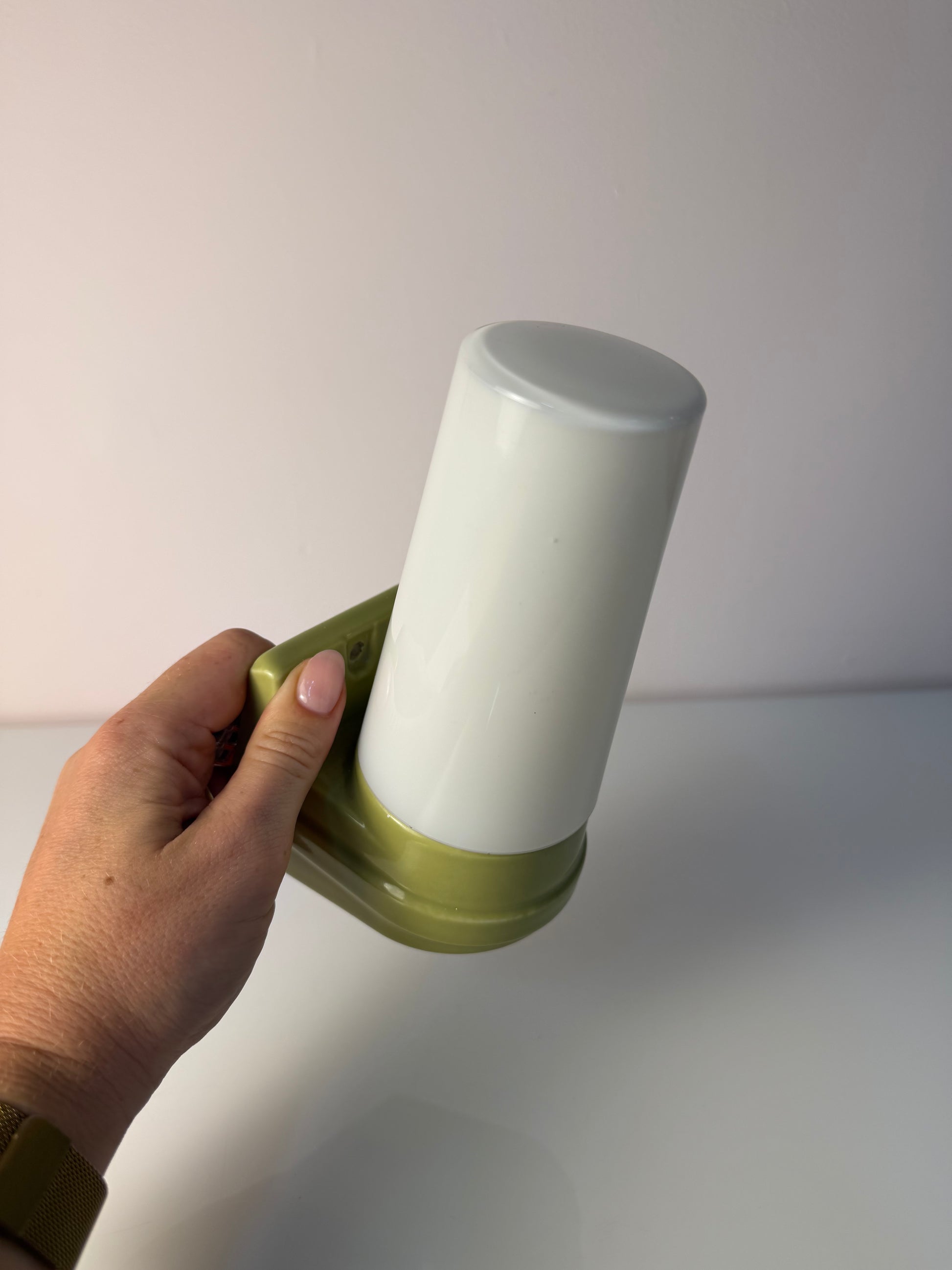 Wandlampe Modell 6080 mintgrün von Sigvard Bernadotte für Ifö