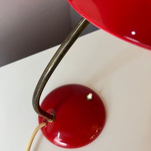Schreibtischlampe Typ 6781 rot von Christian Dell für Kaiser Idell