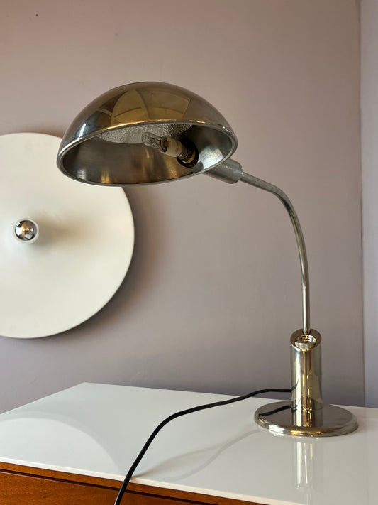 Schreibtischlampe BEA DS silber vernickelt von Florian Schulz Design