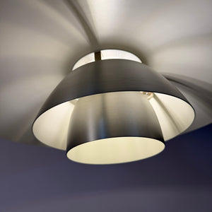 Lamellenlampe PH4/3 silber gebürstet von Poul Henningsen für Louis Poulsen