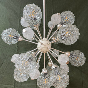 Sputnik Kronleuchter von Elektrofém ISZ