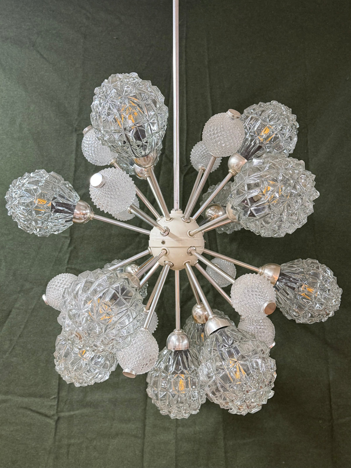 Sputnik Kronleuchter von Elektrofém ISZ
