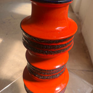 Bodenvase Fat Lava 267-48 orange von Scheurich West Germany