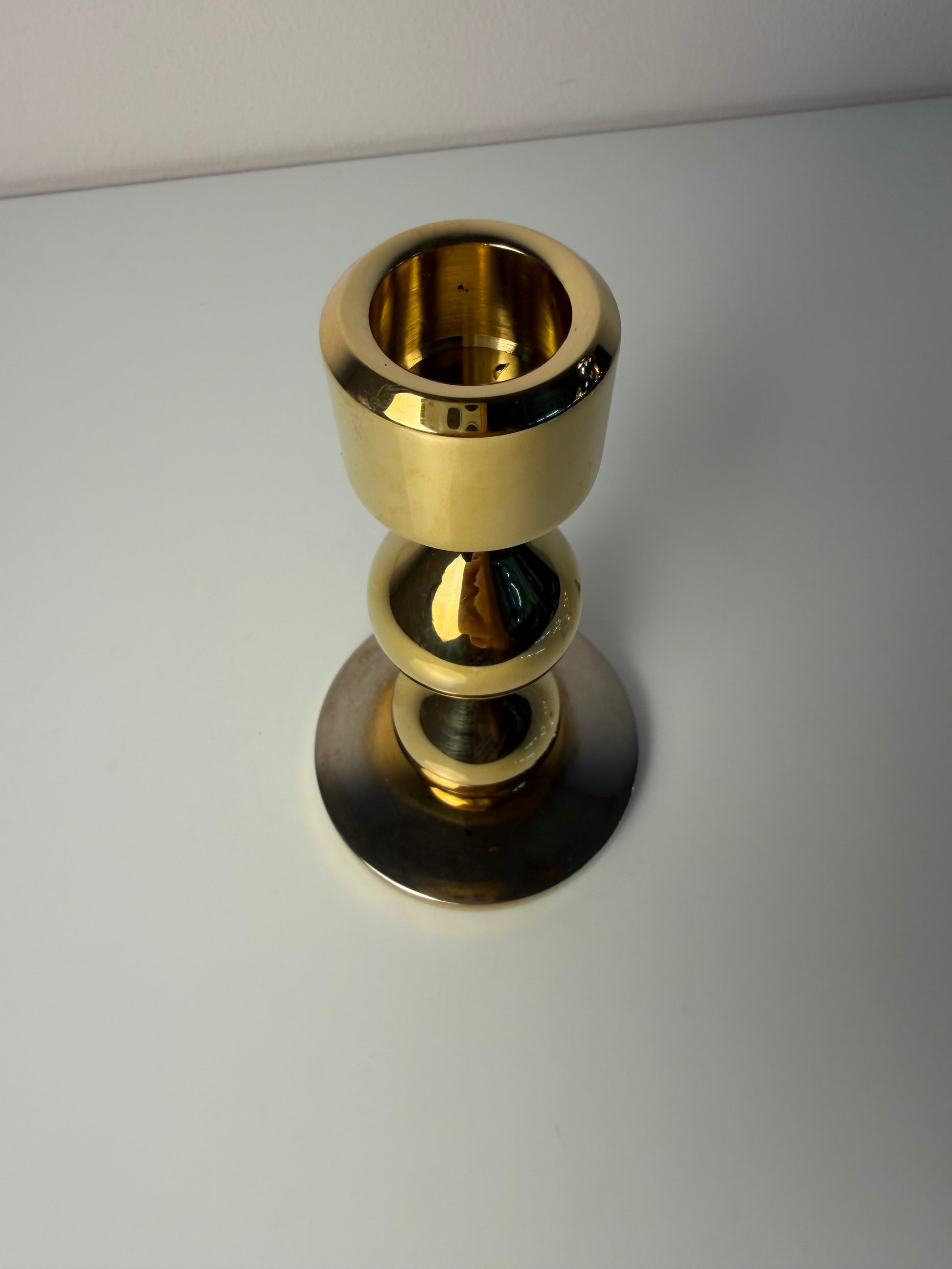 Kerzenständer 24 Karat vergoldet von Hugo Asmussen für Asmussen Design
