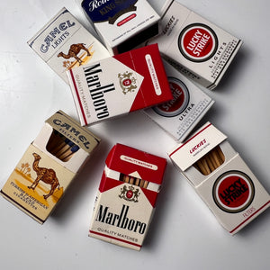 Set: Vintage Streichhölzer Zigaretten Schachtel Miniatur