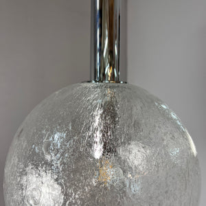 Hängelampe Größe L Einschlussglas Chrom von Doria