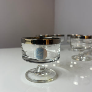 Set: 6x Likörglas mit Silberrand von Schott Zwiesel