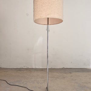 Stehlampe Chrom mit Stoff-Schirm von STAFF