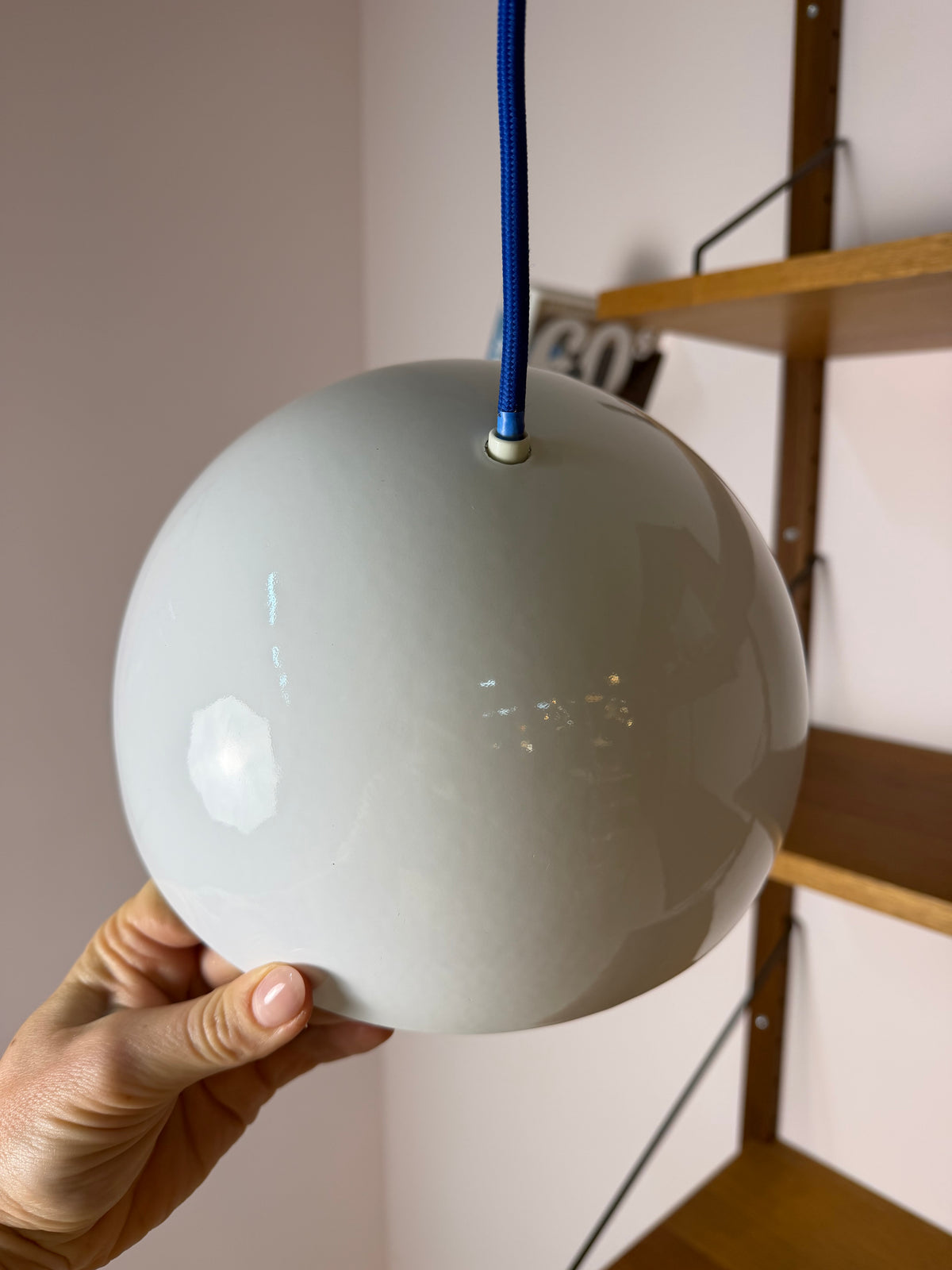Hängelampe Flowerpot weiß Emaille von Verner Panton für Louis Poulsen