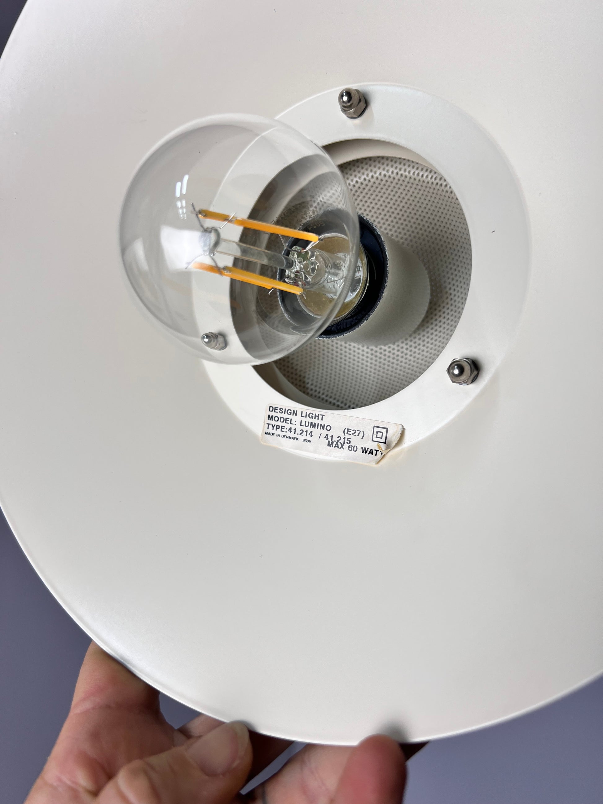 Lamellenlampe Modell Limino weiß von Design Light