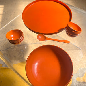 Schalenset orange 70er