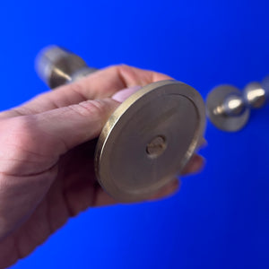 Kerzenständer vergoldet von Hugo Asmussen für Asmussen Design