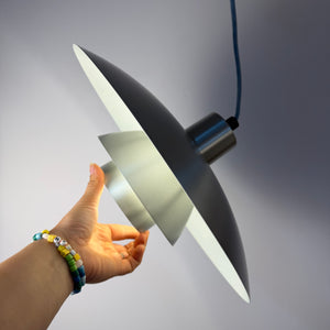 Lamellenlampe PH4/3 silber gebürstet von Poul Henningsen für Louis Poulsen