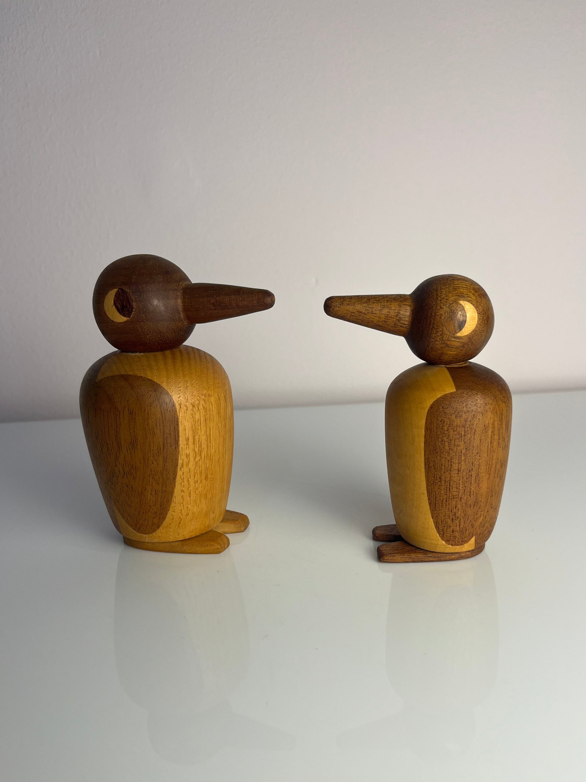 Set: kleiner & großer Pinguin Massivholz aus Dänemark
