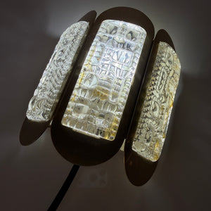Wandlampe gold Glas von Vitrika