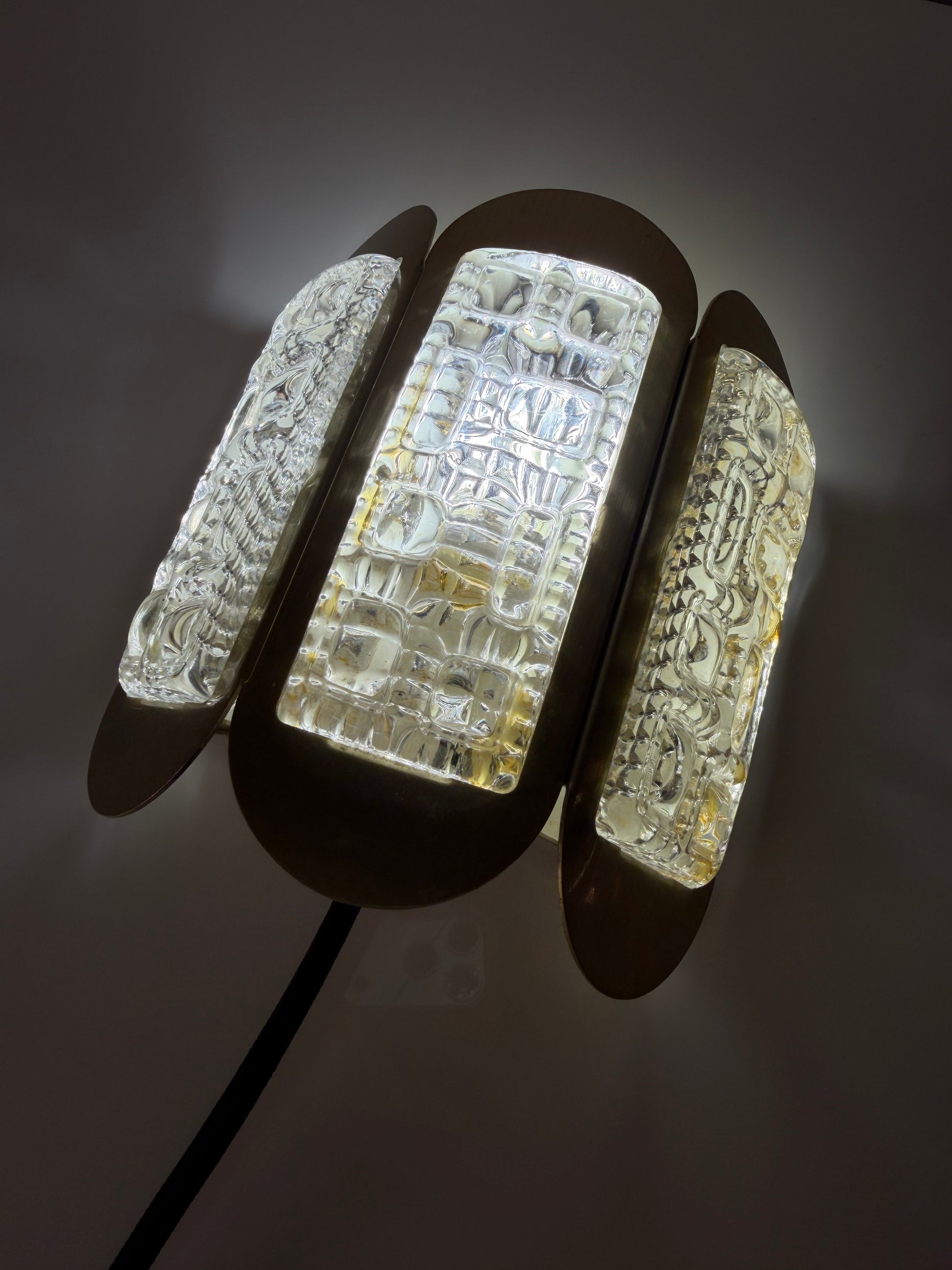 Wandlampe gold Glas von Vitrika