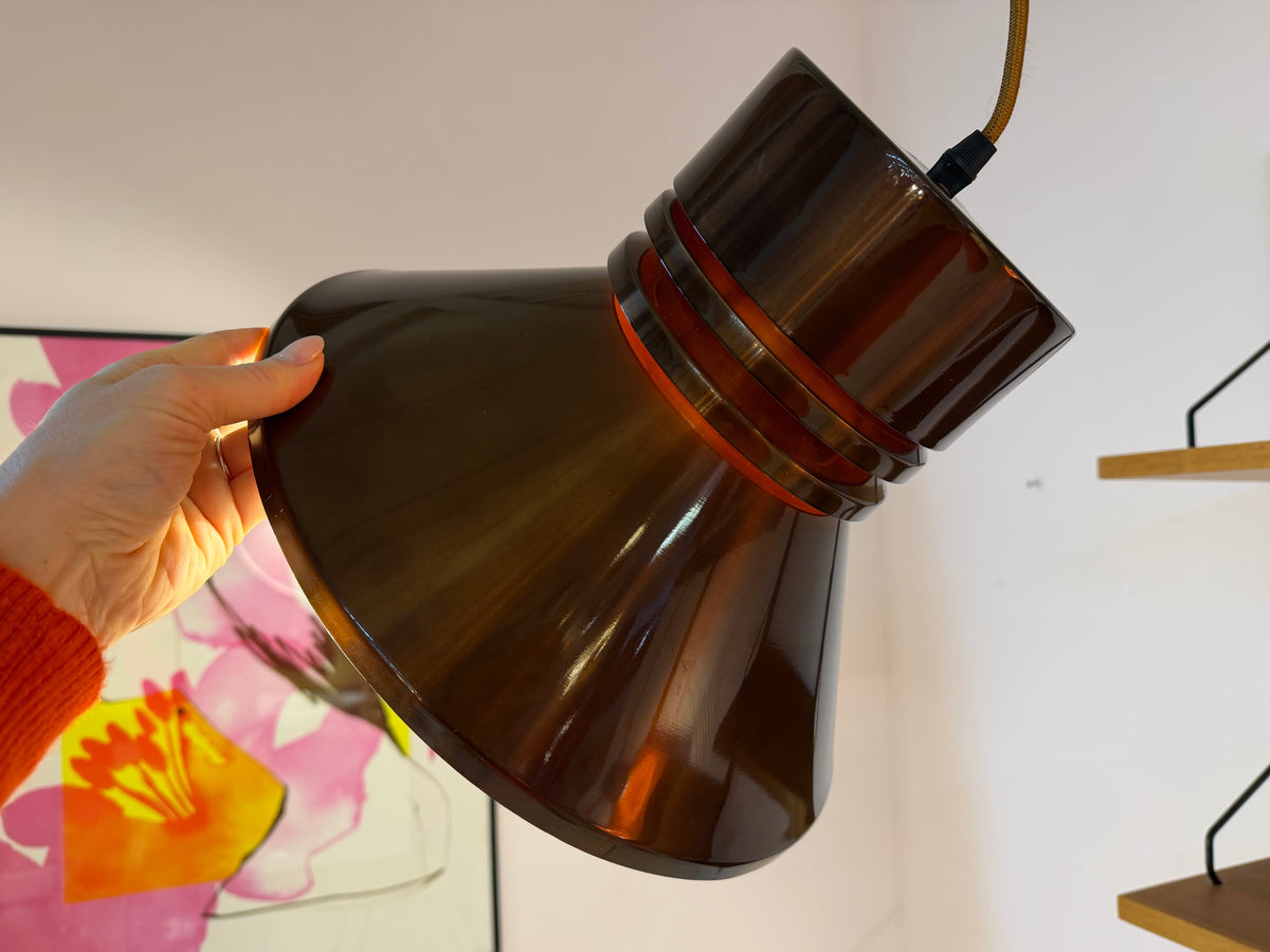 Hängelampe braun orange von Carl Thore