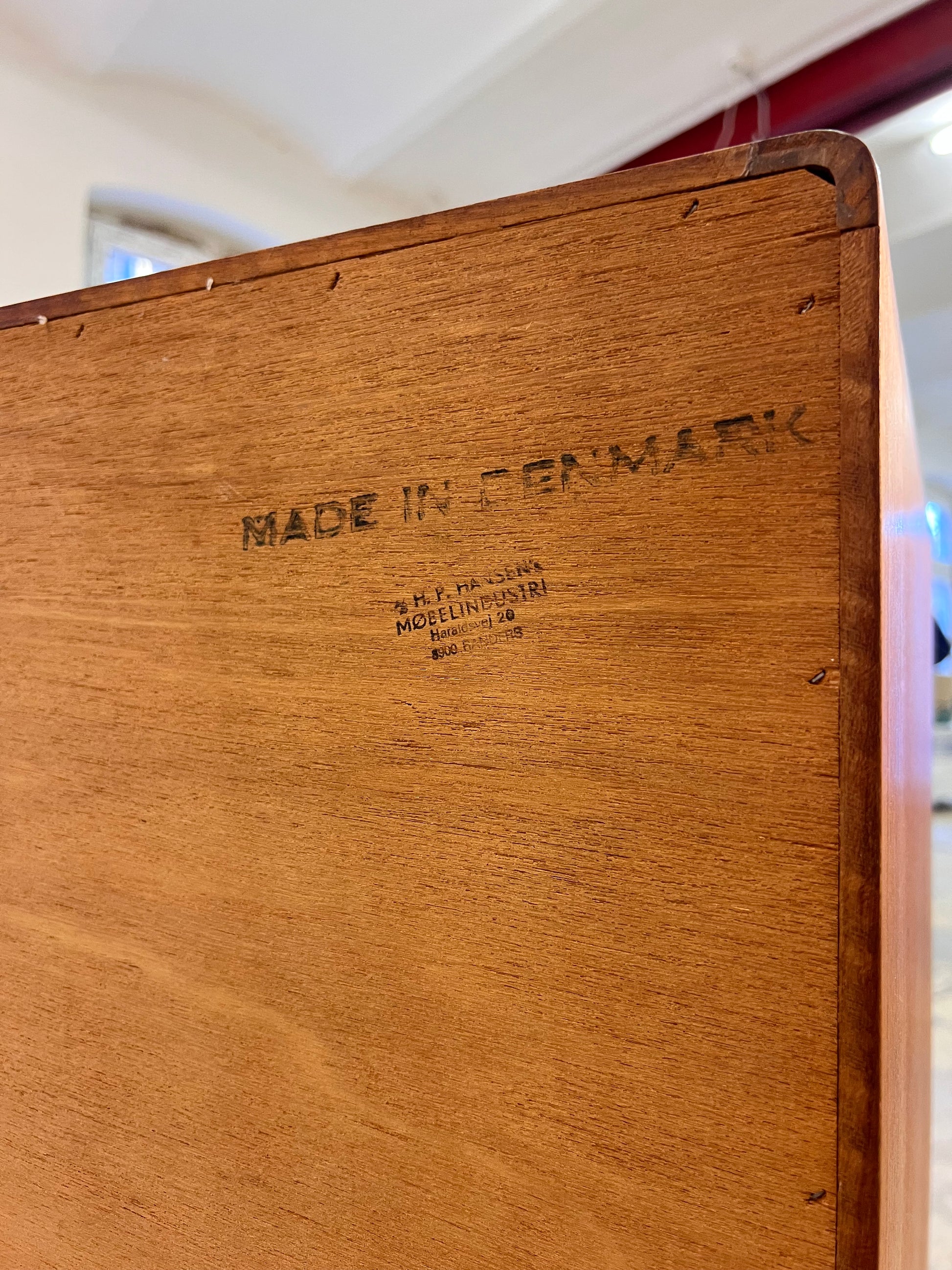 Sideboard Teak von H.P. Hansen - Breite 220 cm