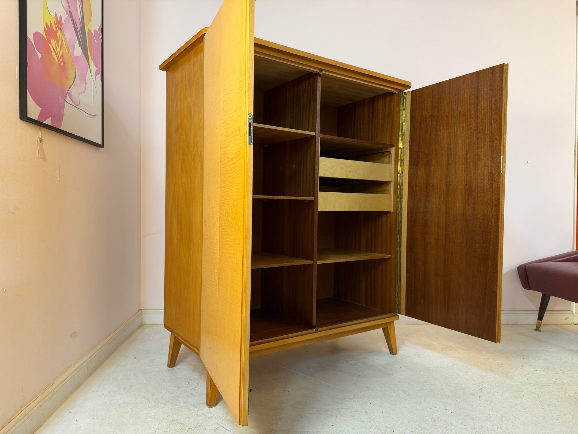 Kleiderschrank Ahorn mit Schloss aus Deutschland