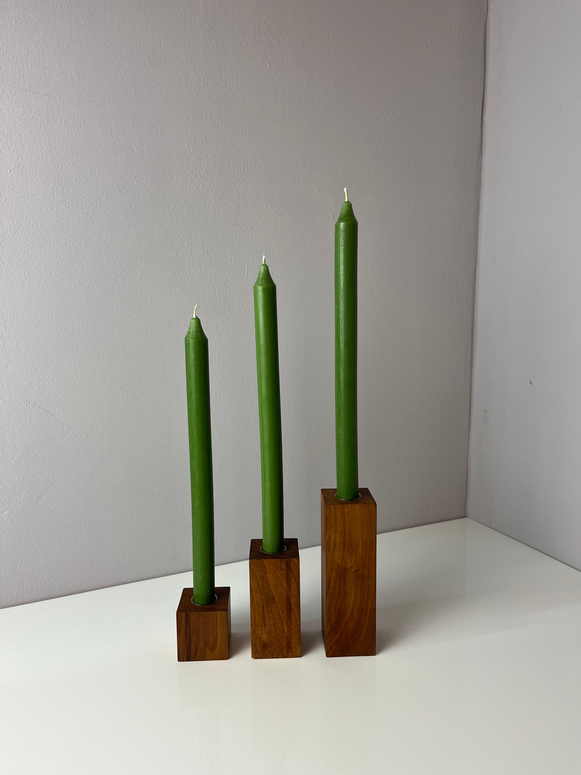 Set: Trio Kerzenständer Teak